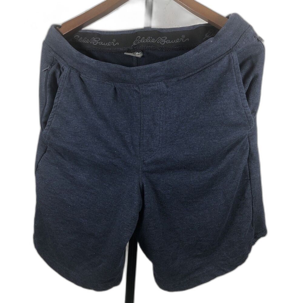 Eddie Bauer Men’s Lounge Short with Drawstring/Zipper Pockets/Waistband, 1 Pair